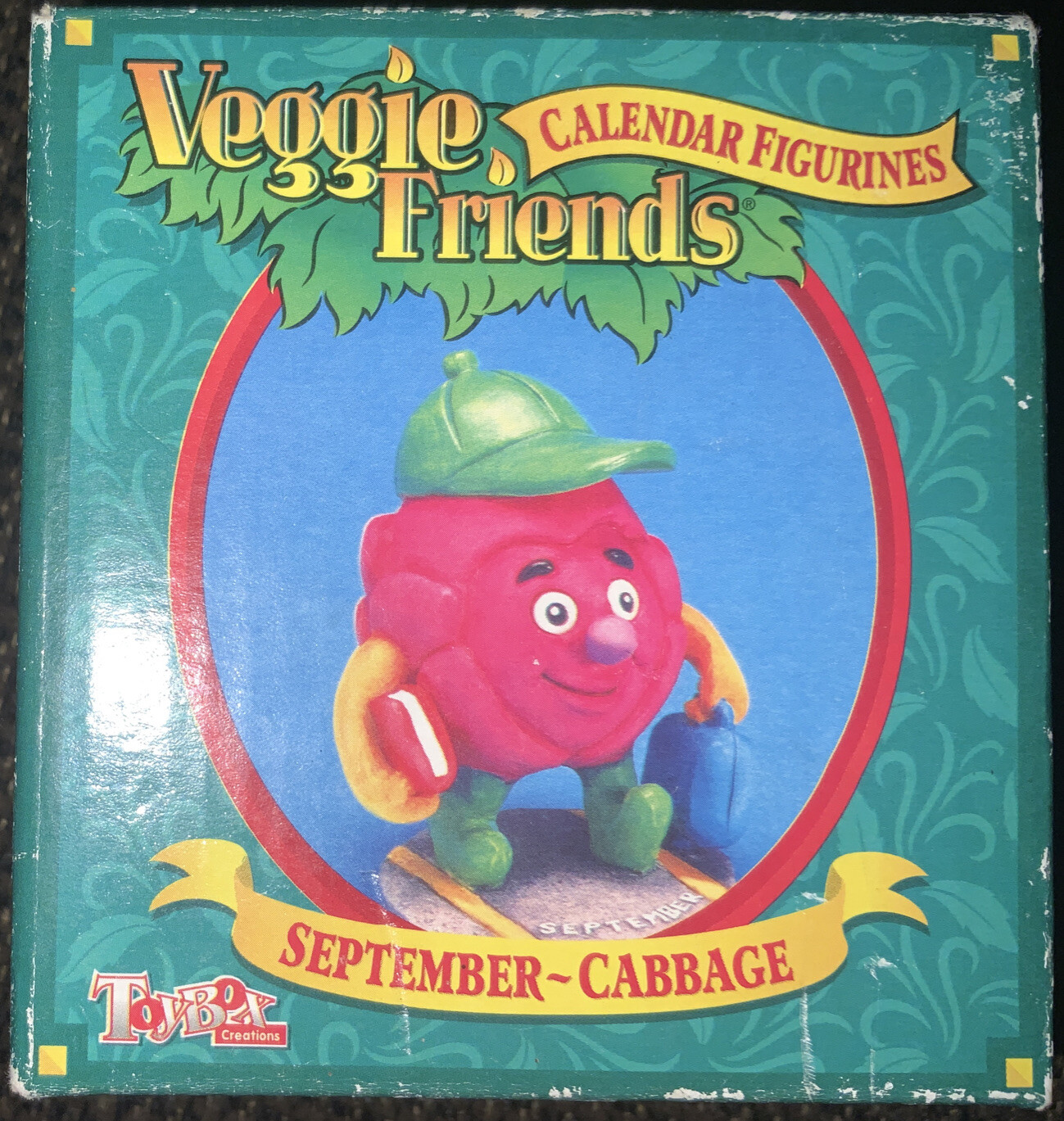 Veggie Friends Calendar Figurines, September Cabbage (ToyBox Creations