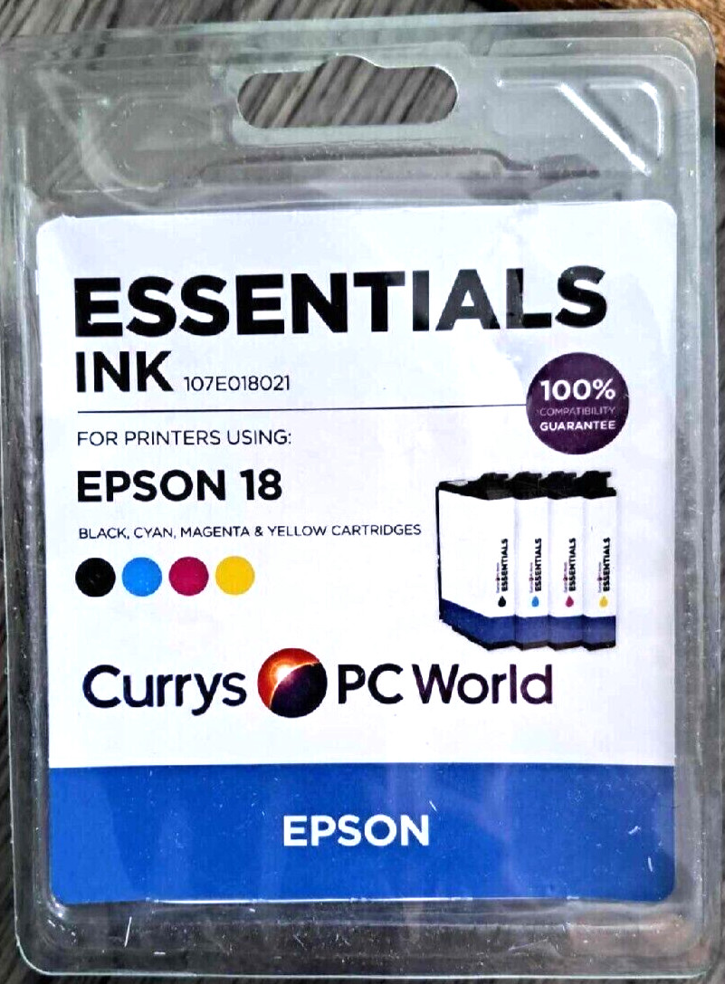 EPSON 18 PRINTER INK CARTRIDGE MULTIPACK CURRYS PC WORLD ESSENTIALS COMPATIBLE