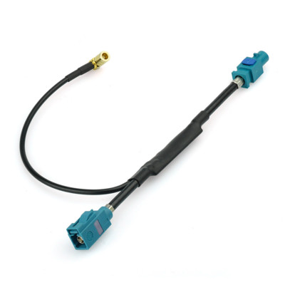 DAB + Antenna Aerial Splitter Adapter Fakra Z female to Male Cable SMB Car Radio