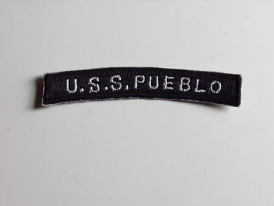 b8395 Vietnam US Navy 1960s USS Pueblo Spy Ship tab IR25F