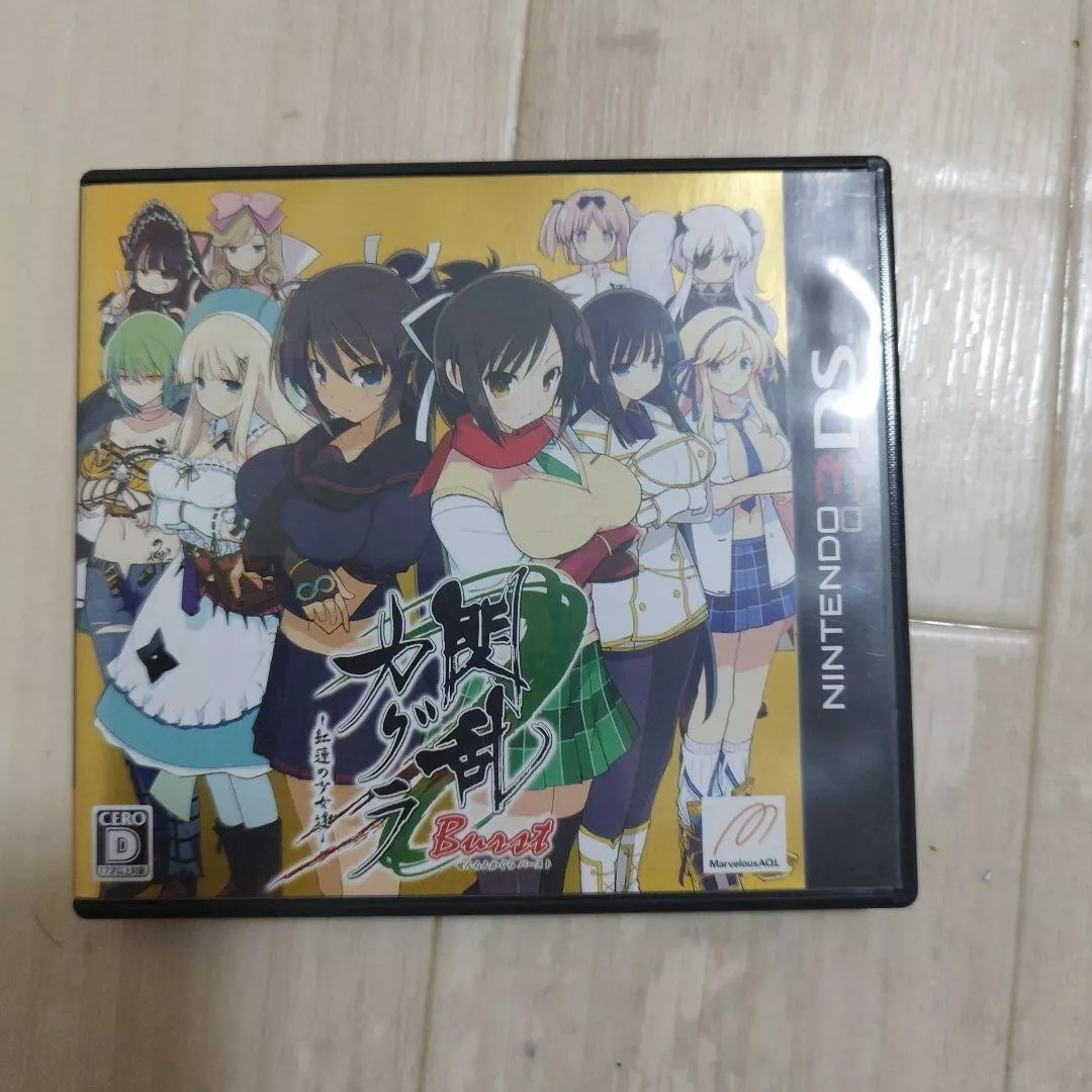 USED Nintendo 3DS Senran Kagura Burst Guren no Shoujotachi JAPAN