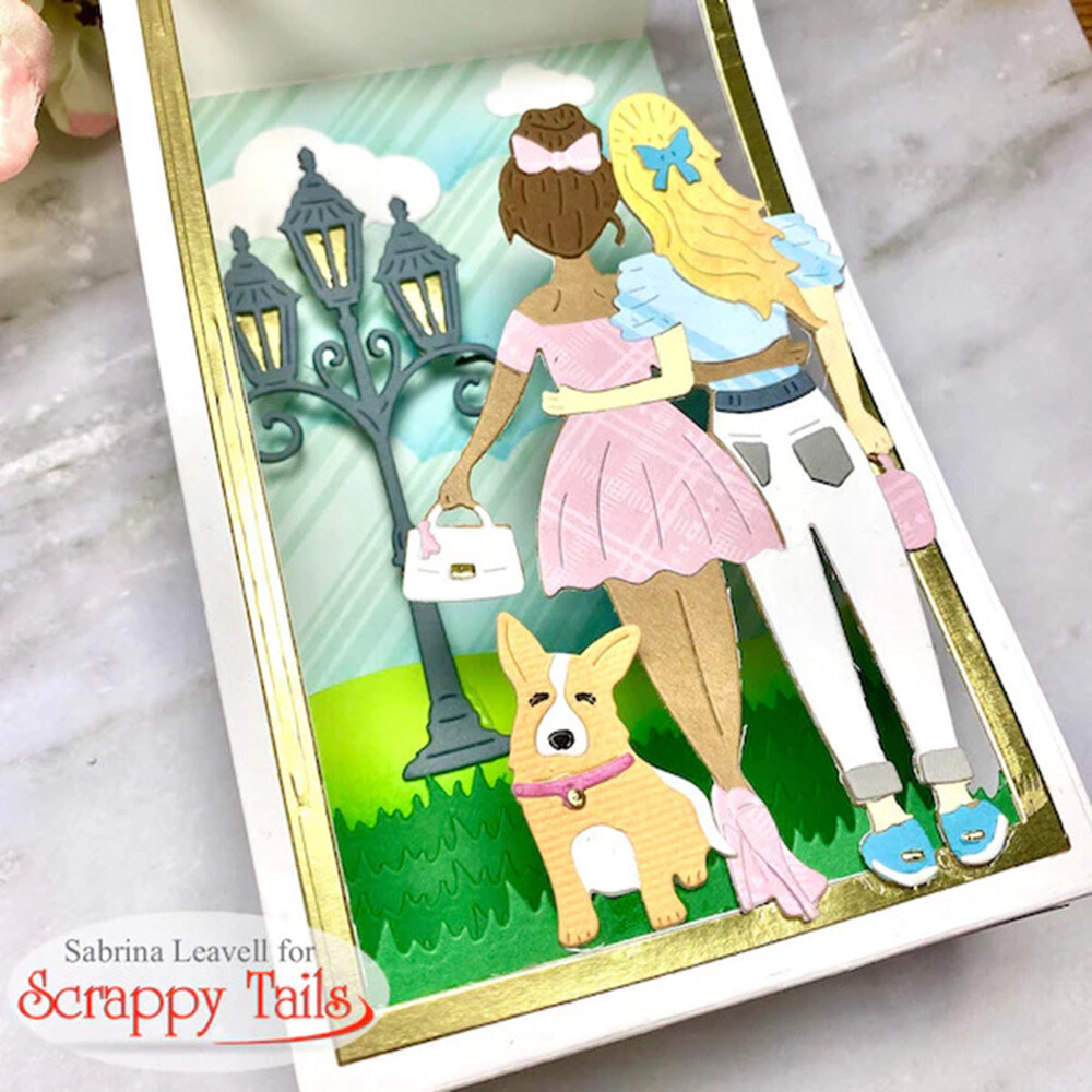 Girl Metal Cutting Dies Scrapbooking Paper Crafts Embossing Stencils Template