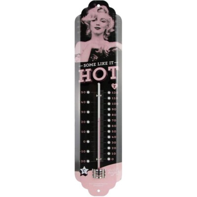 Some Like It Hot Metal Tin Thermometer - Marilyn - Nostalgic Art