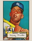Mickey Mantle Legend Baseball Player all metal tin sign 12x18 Vintage Card Art