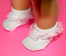 Socks Lace White for 18 in American Girl Doll Clothes Accessory