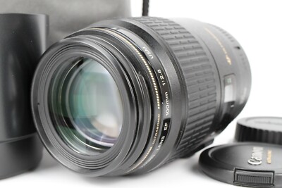 Canon EF 100mm F/2.8 Macro USM w/hood From Japan [Near Mint] #580A