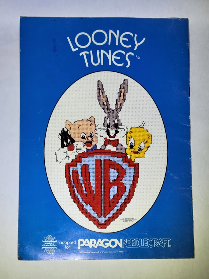 Needlecraft Looney Tunes Bugs Bunny Friends Daffy Duck Tweety Cross Stitch 1983 - Image 3 of 3