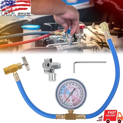 R134A Refrigerant Charge Hose Kit BPV31 Piercing Tap Valve for Home Refrigerator