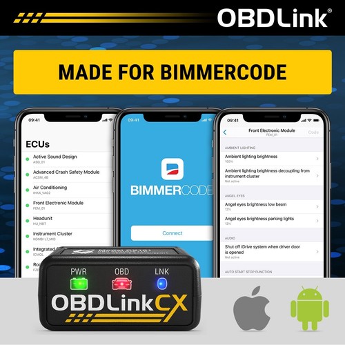 OBDLink CX BLE - Designed For Bimmercode Coding Tool OBD2 Adapter for BMW/Mini - Picture 2 of 6