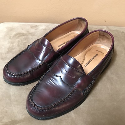 Johnston & Murphy Brown Sheepskin Loafer Shoes 12 Vintage Johnston and Murphy Sheepskin Loafers, Size 12 - Etsy main image 4