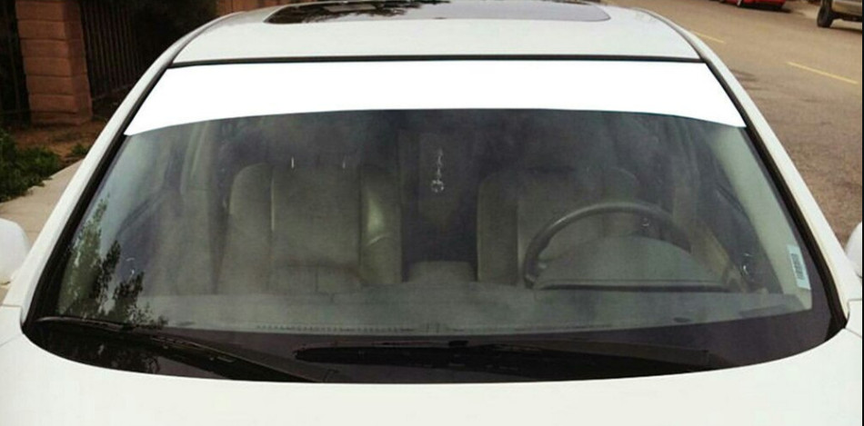 Sun Visor Strip Windshield Banner Vinyl Long Lasting Premium