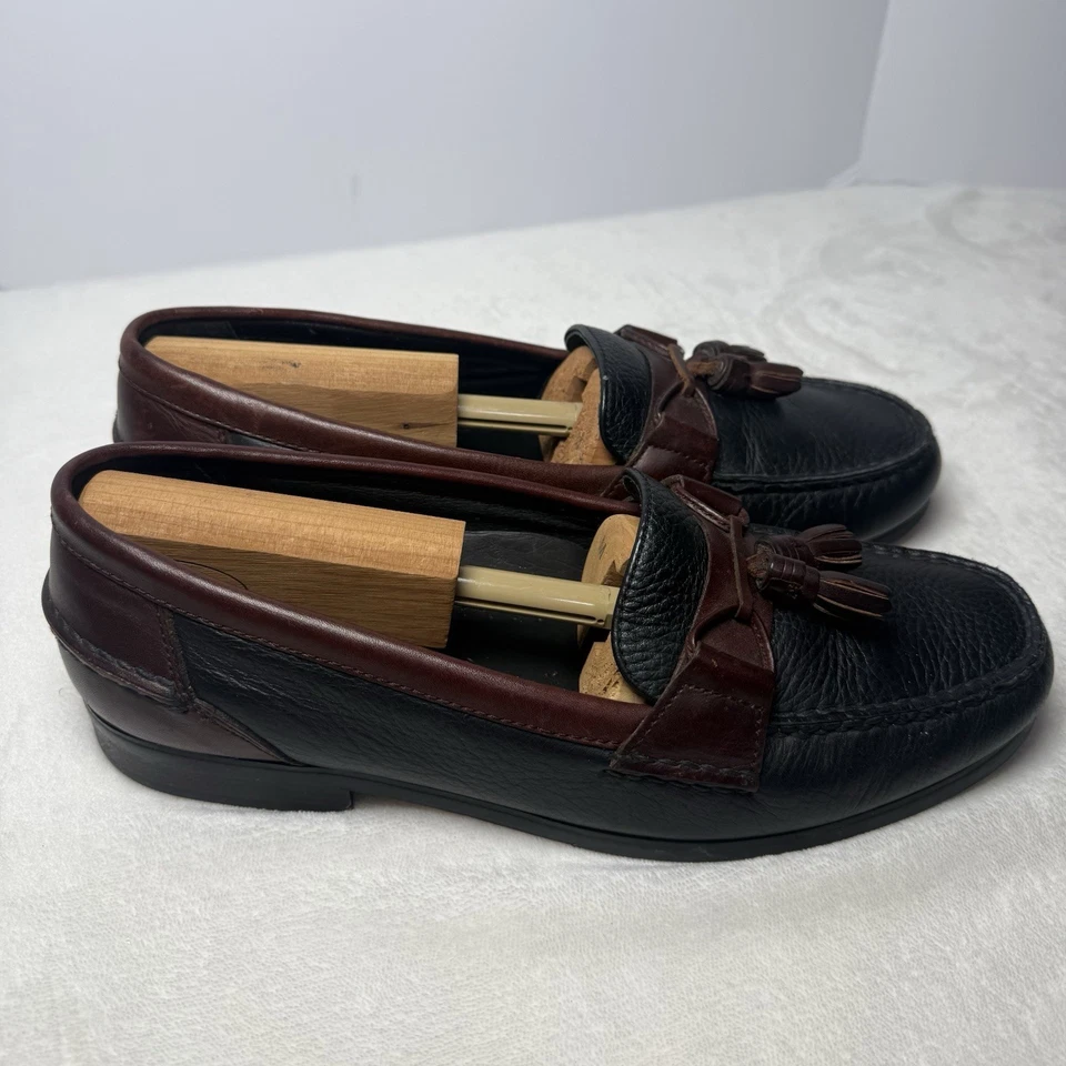 Mocassim Bert Pulitzer Borla Masculino 10.5 Cordovan/Preto Keltie Sapatos Sociais - Imagem 3 de 4