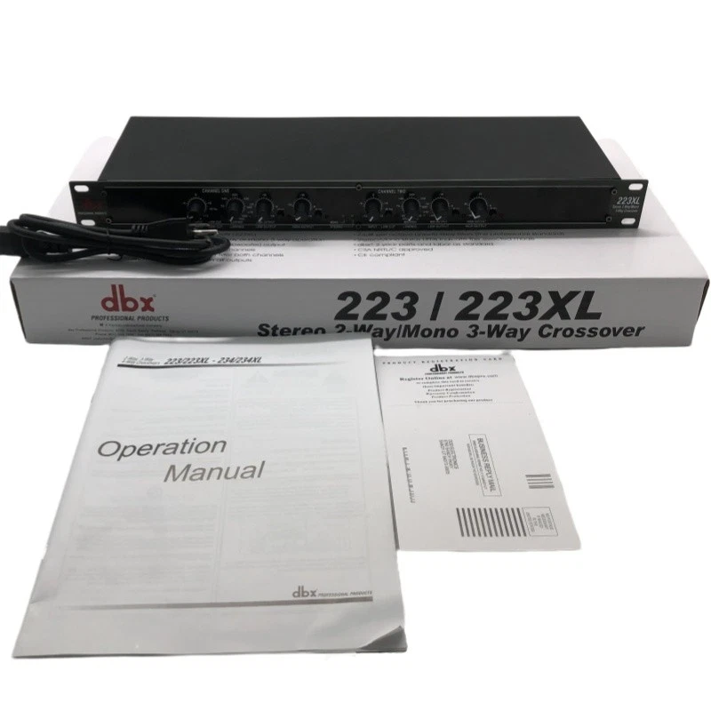 NEW DBX 223XL Stereo 2-Way/Mono 3-Way Crossover Rack Mountable US STOCK - Image 3 of 4