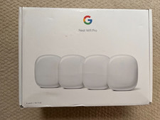 Excellent - Google Nest Wifi Pro Wi-Fi 6E 4 Pack White GA03691-US 