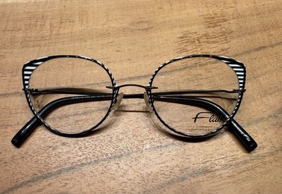 Flair Brille 514 col 243 Größe 50-19 Neu NP400  Vintage - Cat Eye - Randlos