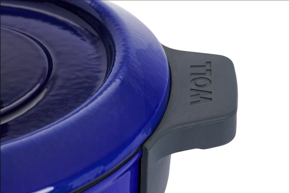 Woll Iron Gusseisen Topf 20 + 24 cm mit Deckel 2 tlg. Silikongriffen Induktion - Bild 2 von 4