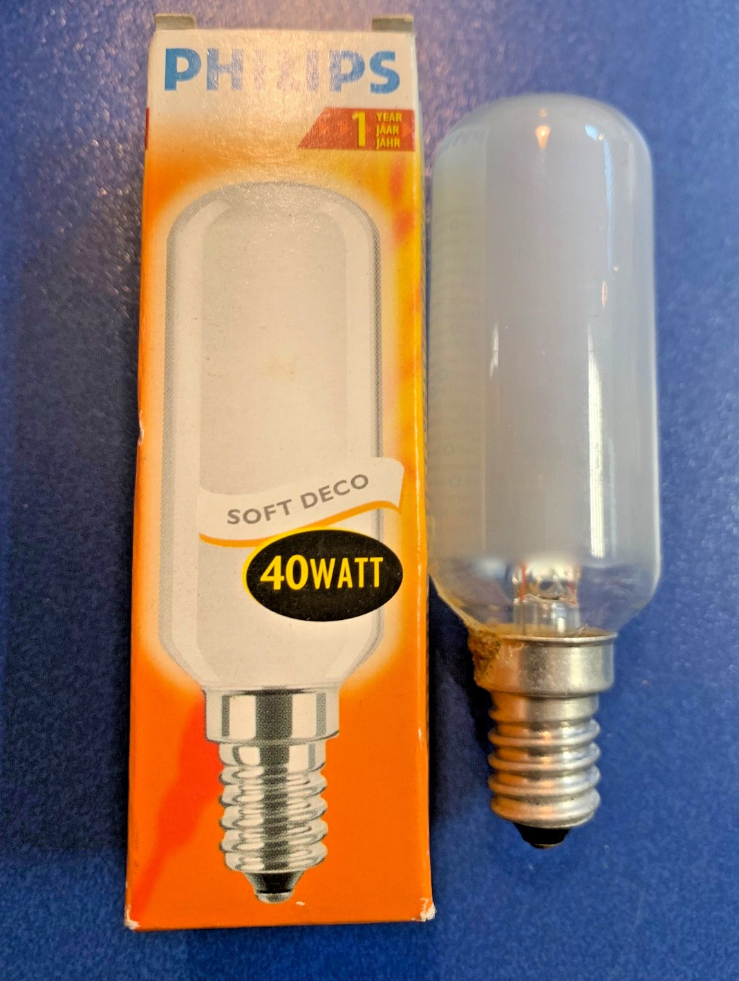 PHILIPS Light Bulb T29 40W 230V E14 Soft Deco 29X90Mm Dimmable !!!