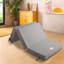Snug Foldable Magic Mattress Tri Fold Multi Functional Medium Support Soft Cover