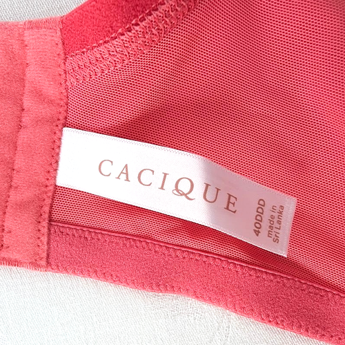 Cacique Bra Size 40DDD Melon Lightly Lined T-Shirt Underwire Molded Cup NEW NWT - Picture 2 of 9