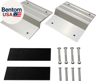 Aluminum Ramp Top Kit 2 Pack Turns 2X8 Boards into Utility Loading Ramps 1400 Lb