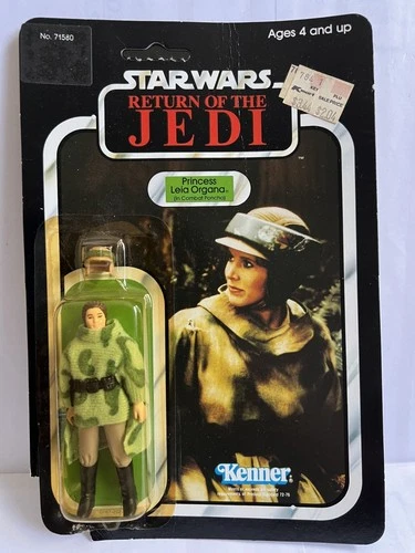 Star Wars Vintage Kenner 1984 PRINCESS LEIA ORGANA in (COMBAT PONCHO) 77 BACK