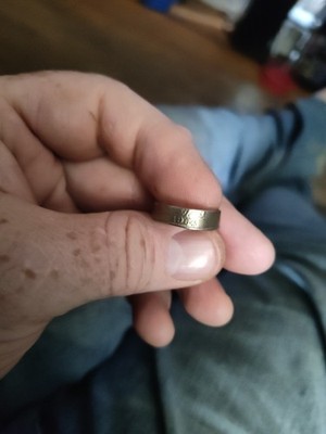 Genuine Handmade 1964 Twenty Five Cent Centavo Coin Ring , Size 8.5 ...