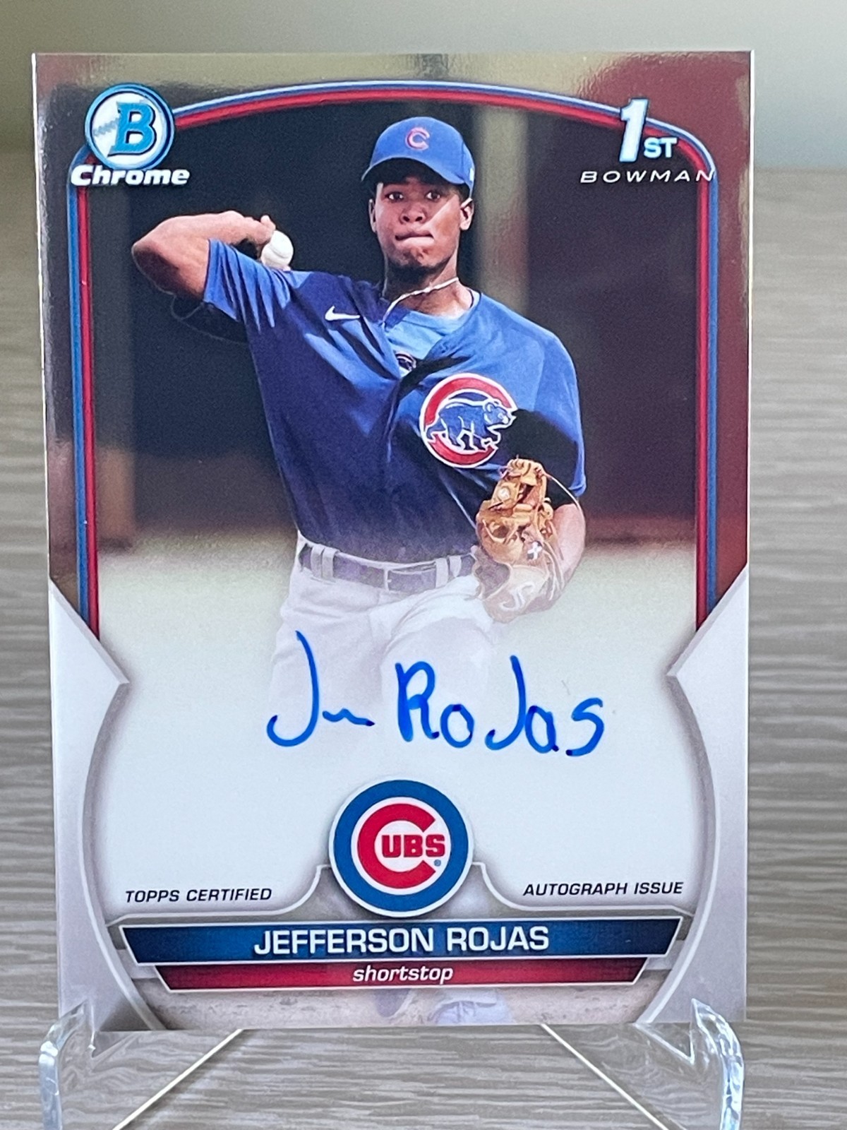 2023 Bowman - Chrome Prospect Autographs Jefferson Rojas #CPA-JR (AU, RC)