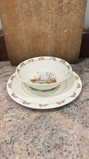 Royal Doulton Bunnykins Plate, Bowl Set Fine Bone China Made in England