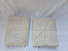 Luxury Set Of 2 Pillow Cases. Egyptian Cotton. Kahaki Color. Standard Size.