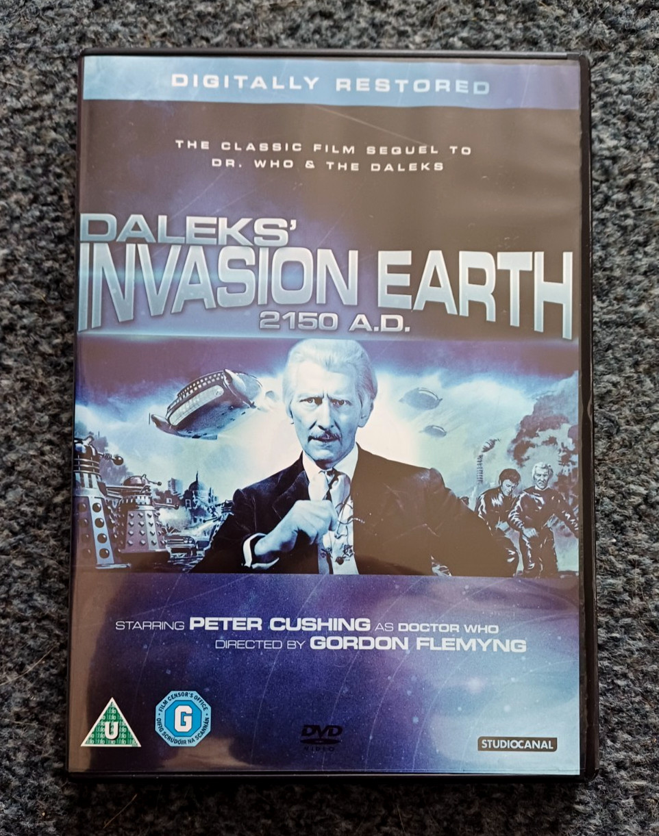 DOCTOR WHO DALEKS INVASION EARTH 2150 AD DVD Peter Cushing Restored uk release