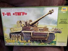 ZVEZDA Tiger I Ausf. E 1/35 Scale Model Tank Kit New Sealed Bags, No Directions