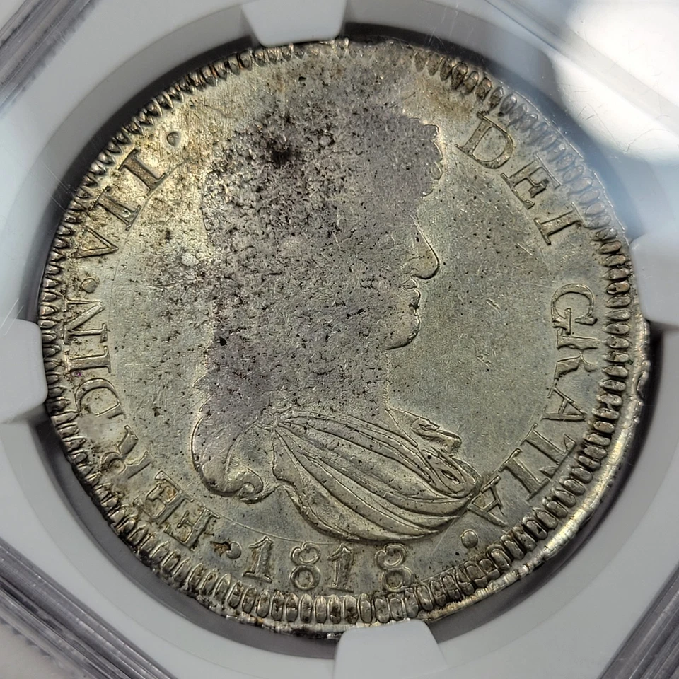 1818 Zs Silver 8 Reales NGC AU53 ZACATECAS High Grade Provisional *K741 - Image 2 of 4