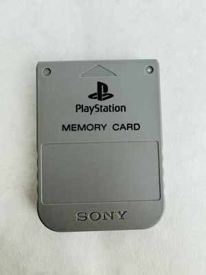Official Sony Playstation 1 PS1 Memory Card! Works Great! Fast Ship! Authentic!
