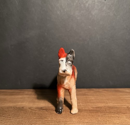 VTG Irish Terrier Dog Figurine Made in Japan Mid Century 4" tall 1960's AS IS - Picture 4 of 15