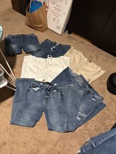 Lot of 6 Judy Blue Women's Jeans Size 15/32 Stretch  Mid Rise Distressed