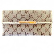 Vintage 80s / 90s Authentic Gucci GG Supreme Monogram Continental Wallet Clutch