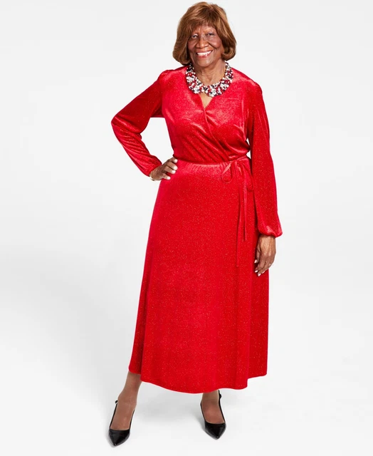 Womens Velvet Maxi Cocktail and Party Dress 91307680330 Small RT $129.0