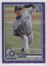 2020 Bowman Chrome Purple Refractor 208/250 Yusei Kikuchi #39 0nr3