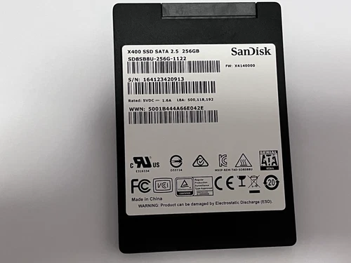 SanDisk X400 SSD SATAIII 2.5" 256GB SD8SB8U-256G-1122  Internal SSD For Laptop