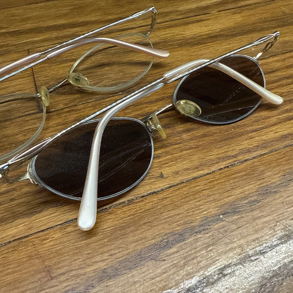 2x Catherine Deneuve CD-182 Eyeglasses Frames  Half Rim 50-19-133 - Image 3 of 4