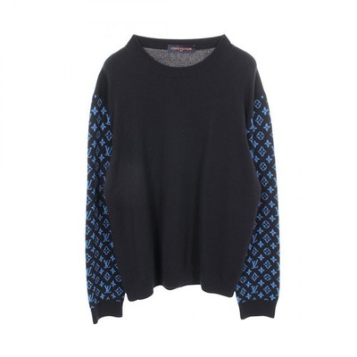 LOUIS VUITTON 23SS クルーネックニットセーター LOUIS VUITTON Monogram sleeve Knitwear RM231Q R93 HON42W wool