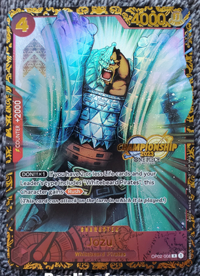 【ARS10】ジョズ チャンピオンシップ2023 英語版 OP02-008 Jozu (OP02-008) • Prize Cards – Limitless One Piece