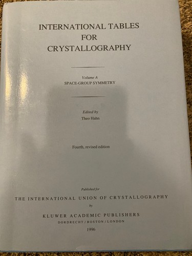 International Tables for Crystallography Vol A Space–Group Symmetry 1996 HC Dj - Picture 2 of 8