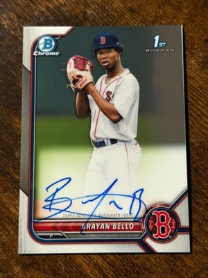 2022 Bowman Brayan Bello #CPA-BB 1st Chrome Prospect Auto