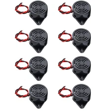 8 Pcs Piezo Electronic Buzzer DC 3-24V 95dB Alarm Sounder for Home Security