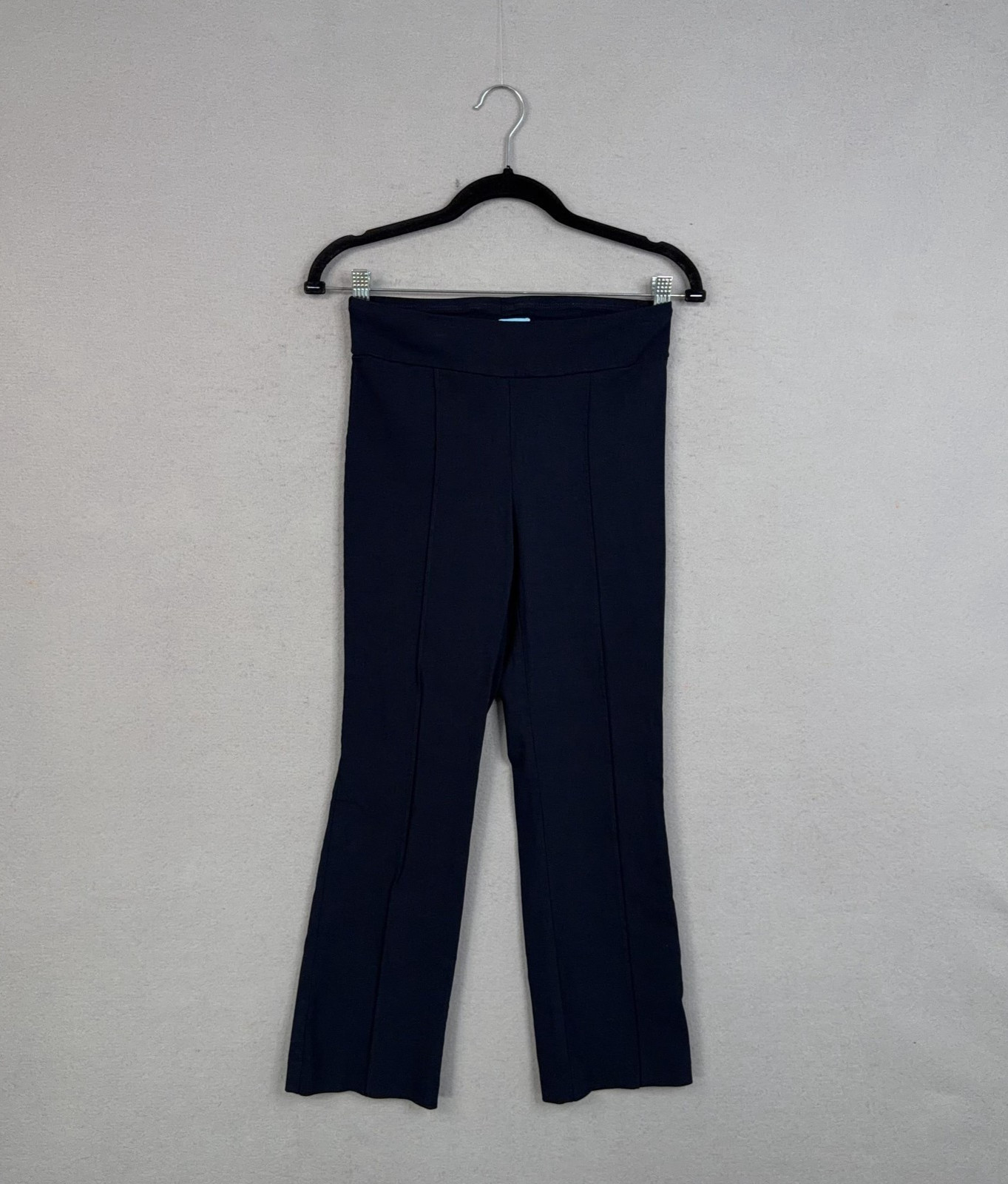 J McLaughlin Pants Womens 4 Navy Straight Leg Pull On Twill Stretch Dress 26x25