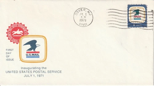 1396 Postal Service July 1 1971 FDC First Day Dover New Jersey