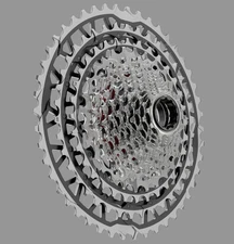 SRAM Force XPLR XG-1371 Cassette - 13-Speed, 10-46t, For XDR Driver, Silver, E1