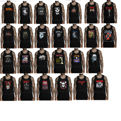 COLLECTION OF CLASSIC PUNK ROCK MEN'S TANK TOP