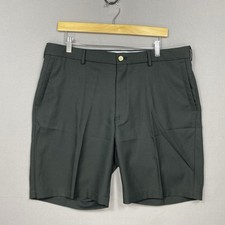 Peter Millar Salem Performance Golf Shorts Men 36 Black 9" Classic Fit